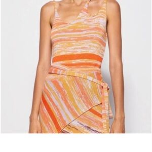 Jonathan Simkhai : Avani Space-dye Cut-out Top In Multi